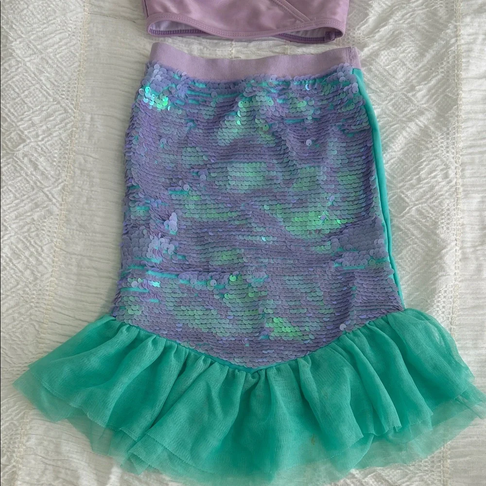 Disney Purple and Teal Mermaid Sequin Swim Set
